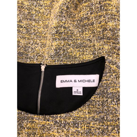 Emma & Michelle Sleeveless Textured Size 8 Fit & Flare Tweed Dress Round Neck - Picture 5 of 9